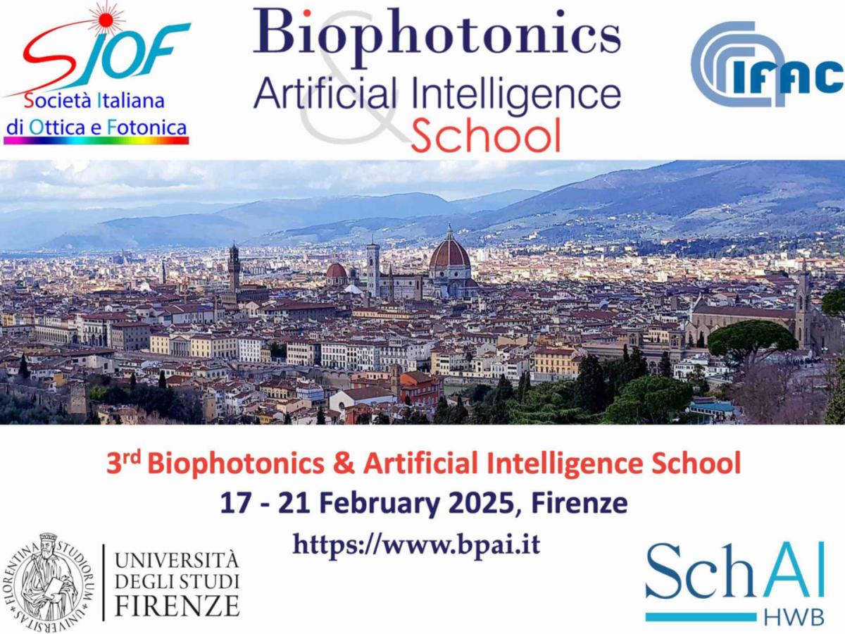 biophotonics ai school - 17-21 feb 25 firenze